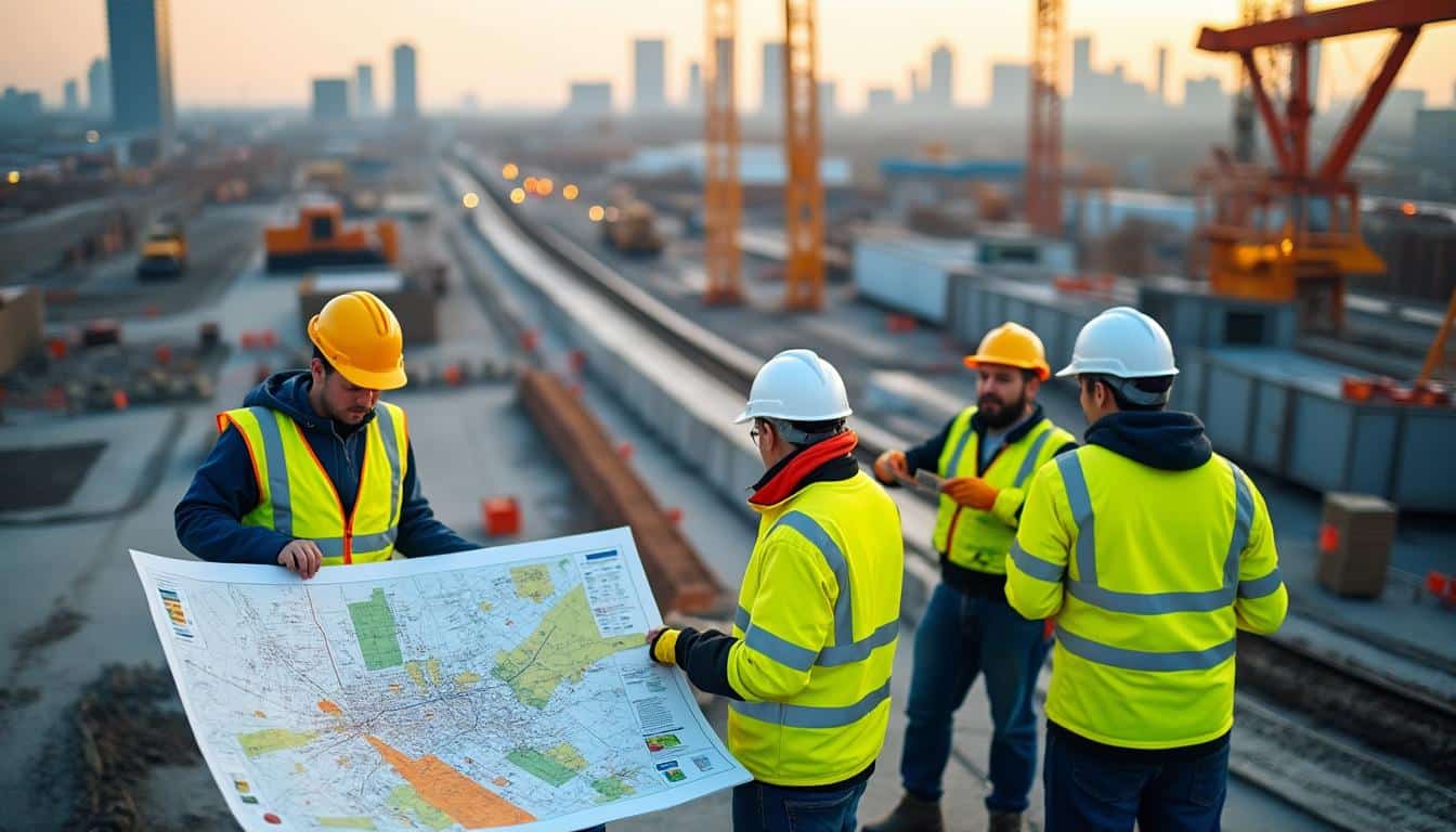 Illustration: Comprendre la notion de zone de déplacement dans le BTP en 2024