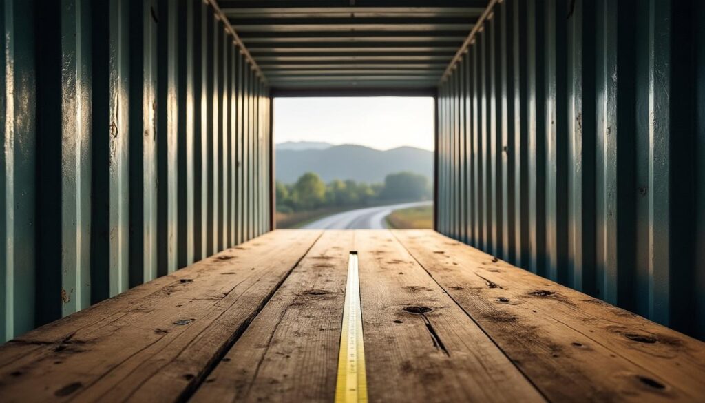 Dimension du container 20 pieds intérieur : mesures et optimisation