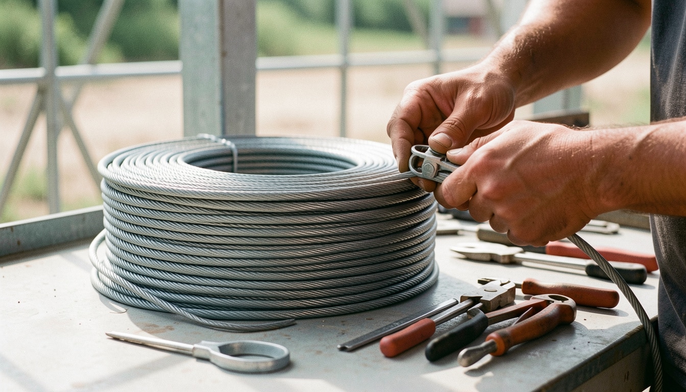 Câble en acier de 10 mm : bien le choisir et le poser
